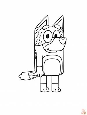 Присоединяйтесь к веселью с Bluey Coloring Pages
