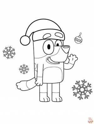 Присоединяйтесь к веселью с Bluey Coloring Pages