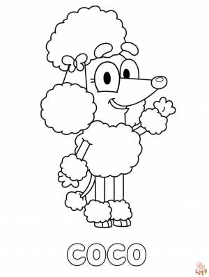 Присоединяйтесь к веселью с Bluey Coloring Pages