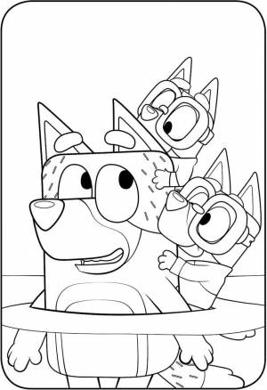 Bluey Mackenzie Coloring Pages