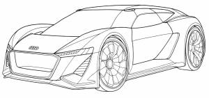Раскраска Audi PB18