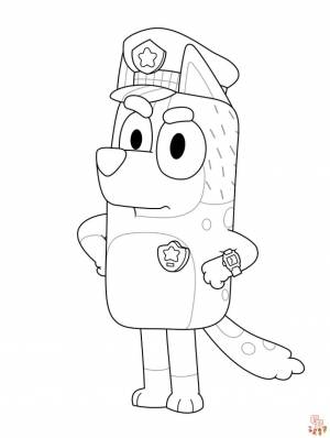 Присоединяйтесь к веселью с Bluey Coloring Pages