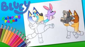 A Weekend with Bob Bluey Coloring Pages For Kids