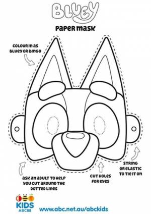 Celebrate International Puppy Day with these exclusive Bluey masks!