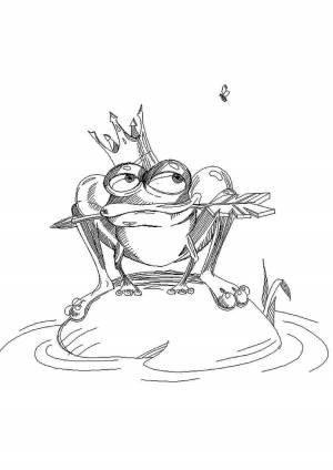 Царевна лягушка рисунок легкий