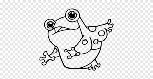 Рисунок Лягушка Книжка-раскраска Живопись, животные де ла сельва, угол, белый png