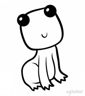 Книжка-раскраска, лягушка плакаты на стену