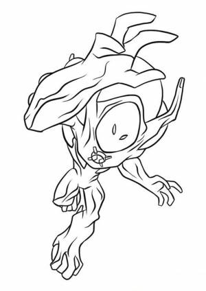 Раскраска Прыгающий Монстр