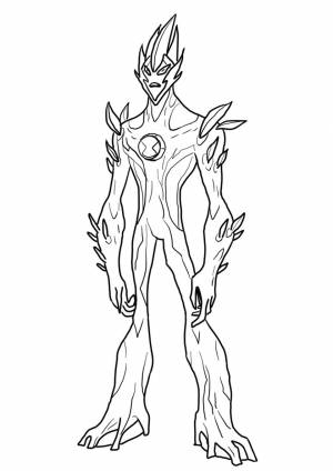 Раскраска Спокойный Пламенный