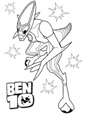 раскраски на тему бен тен для детей