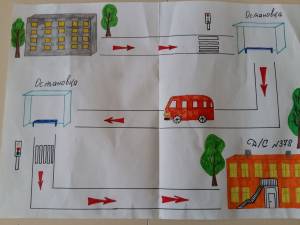 Безопасная дорога домой рисунок