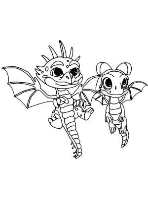 Раскраски Драконы