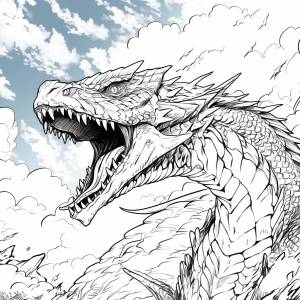 Раскраски драконы девять миров