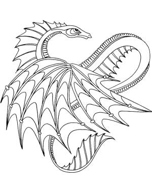 Дракон раскраски
