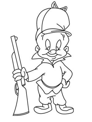 Раскраски Элмер Фадд