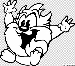Раскраски Tasmanian devil Drawing Раскраски Looney Tunes, Том и Джерри, png