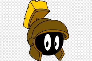 Марвин Марсианин Рисунок Луни Мелодии, Марвин Марсианин, шляпа, текст png