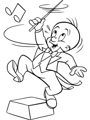 Раскраски Элмер Фадд