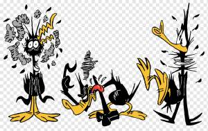 Даффи Дак, Луни Тюнз, Мультфильм, Рисование, Смайлик, Боб Клампет, Porky In Wackyland, Желтый, мультфильм, пчела, боб хомут png