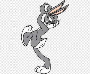 Bugs Bunny Daffy Duck Анимационный мультфильм Рисование рабочего стола, кролик, белый, животные, рука png