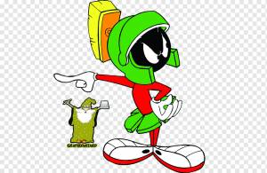 Марвин Марсианин Йосемити Сэм Багз Банни Элмер Фадд, Марвин Марсианин, лист, другие, мультфильм png