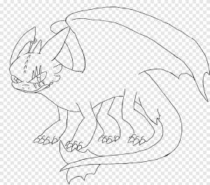 Домашний кролик Line art Рисунок Ночная Ярость Беззубик, Тайчи, комиксы, белый png