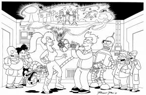 Раскраска футурама