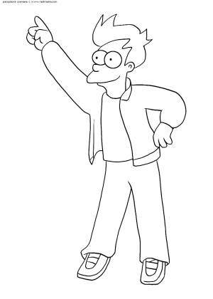 Раскраска Фрай