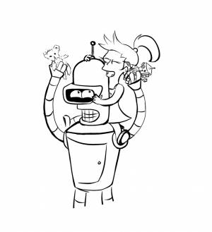 Pаскраска Футурама 48435