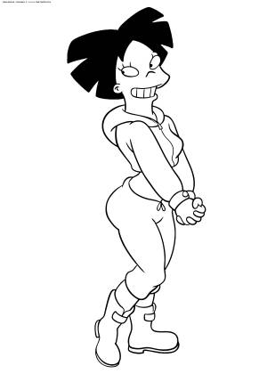 Раскраска Эми Вонг