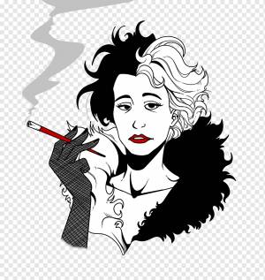 Cruella de Vil Dalmatian собака рисунок