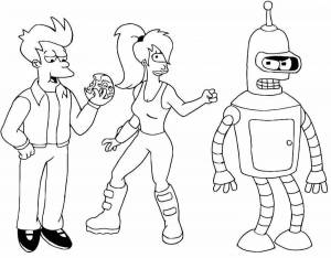 Раскраски Бендер