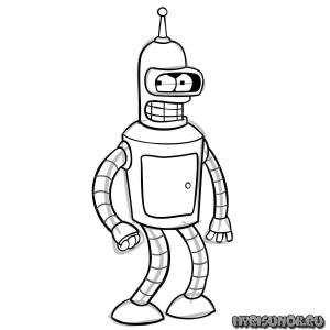 Раскраски Бендер