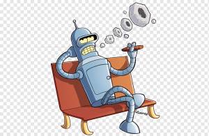 Бендер Фан арт, бендер, иллюстратор, мультфильм, искусство png