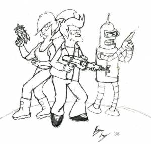 Раскраска футурама