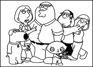 Cartoon coloring pages, Funny coloring book, Family coloring pages