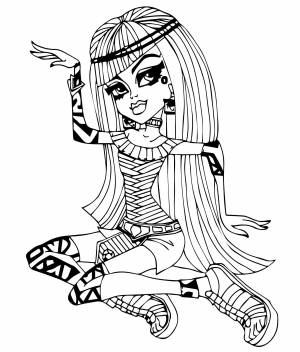 Раскраска клео и кукин