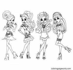 Раскраски Клео и кукин