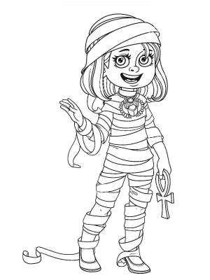 Раскраска клео и кукин