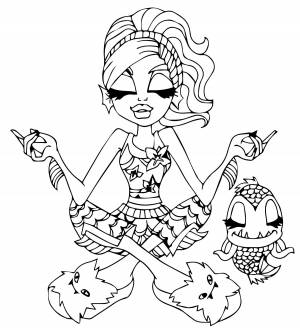 Раскраска клео и кукин