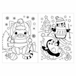 Многоразовая раскраска Котёнок, 12 стр