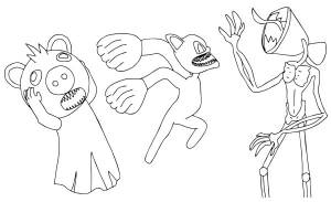 Раскраски сиреноголовый кот