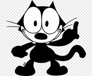 Кот Феликс Персонаж Гамбол Уоттерсон Комикс, Кот, комиксы, белый, животные png