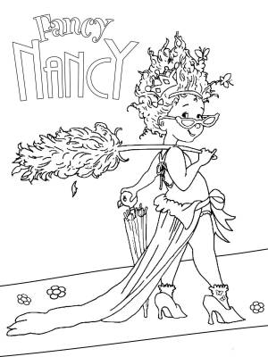 Fancy Nancy coloring pages