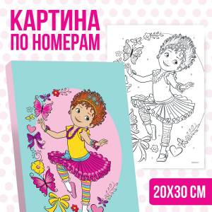 Картина по номерам Disney Нэнси Клэнси Нэнси, роспись по холсту с красками, размер 20 х 30 см