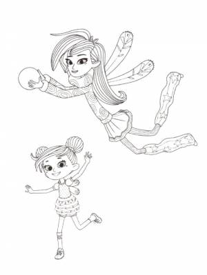 Раскраска Фееринки 1