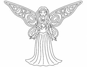 Раскраски Раскраска Крылышки феечки
