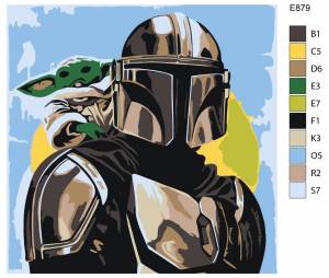 Детская Картина по номерам E879 Фильм Star Wars