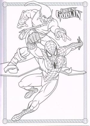 Coloriage Marvel Spider-man Spiderman Coloring Green Goblin