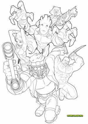 Раскраски из фильма Стражи Галактики